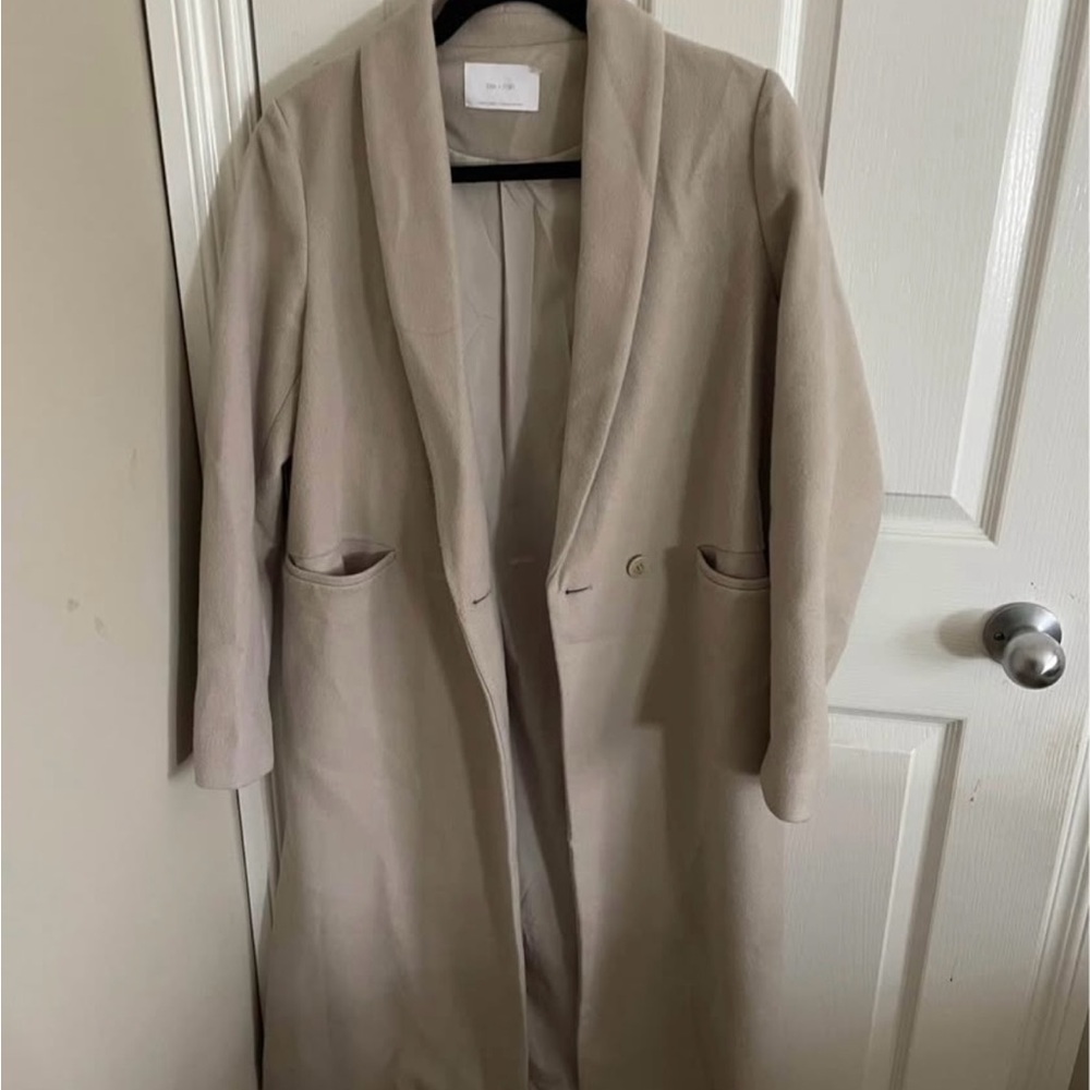 OAK + FORT Beige Trench Coat